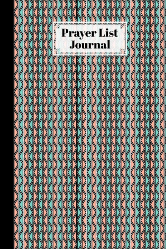 Prayer List Journal: A Daily Record Notebook for Prayers, 120 Pages, Size  6" x 9" | Rhombus Cover by Hedi Krämer : Krämer, Hedi: Amazon.ca: Books