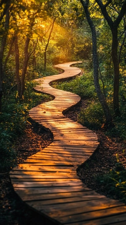 Free Sunlit Forest Path Image | Download at StockCake