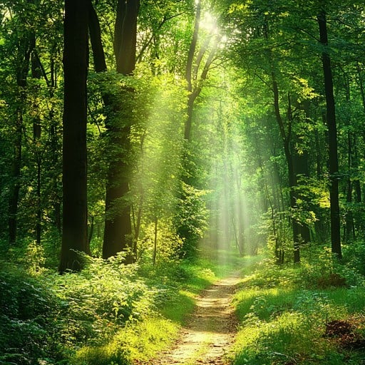 Free Sunlit forest path Image | Download at StockCake