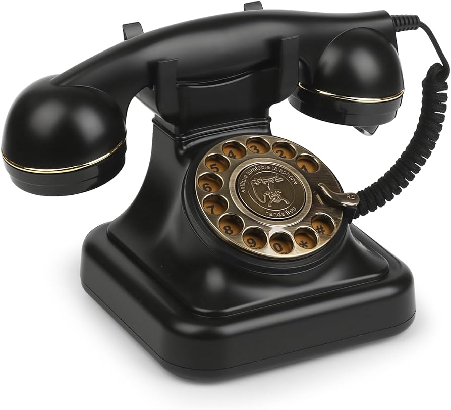 Sangyn Retro Rotary Phones for Landline Classic Corded Desk Phone, Vintage  Old Fashioned Rotary Telephone with Ringer Off & Redial Function for Home  House : Amazon.ca: Office Products